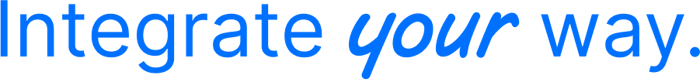 Integrate your way - blue